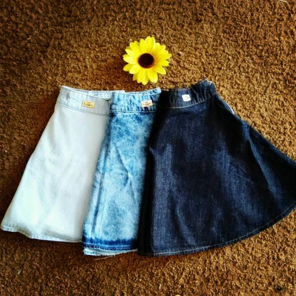 Saia Jeans Godê - Escura