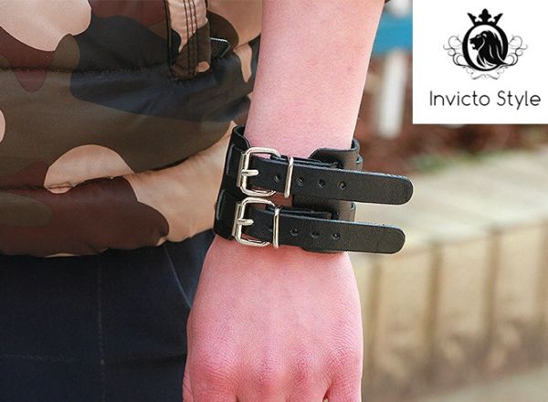 Pulseiras De Couro Moda Punk