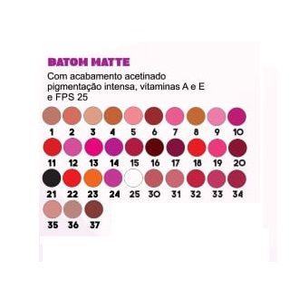 Batom Matte Mori Makeup KIT 5