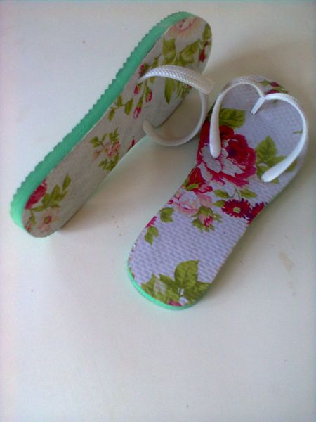 Chinelo Flat com Tecido