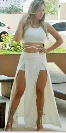 CONJUNTO CROPPED + SAIA AMARRADO