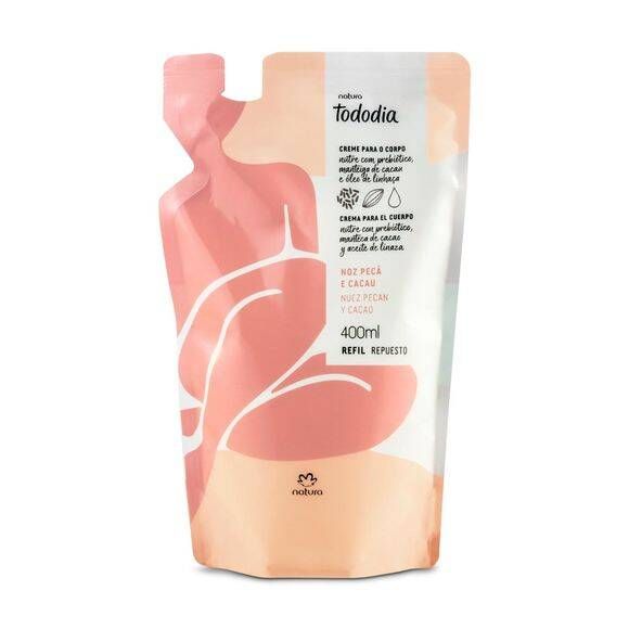 Refil Creme Nutritivo Desodorante para o Corpo Noz Pecã e Cacau Tododia