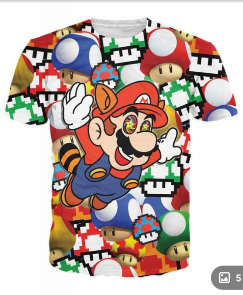 CAMISA MARIO E LUIGE SUPER GAME