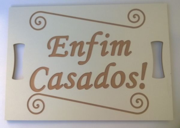 Placa - Enfim Casados!