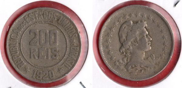 V092-2 - 200 réis 1920 tir. 1.657.000