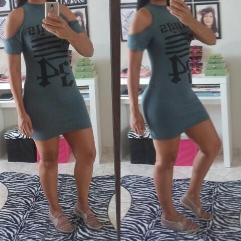 Vestido Ombro Vazado