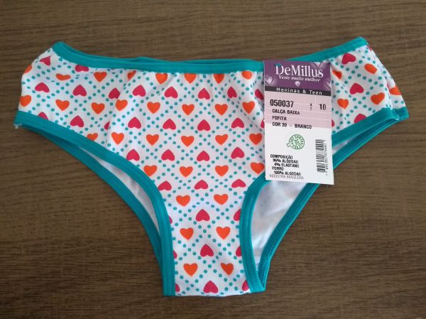 Calça Baixa Fofita Branca - 10 anos