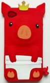 CASE PORQUINHO REI VERMELHO PARA IPHONE 4 E 4S