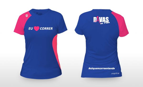 Blusa Feminina Baby Look "Eu Amo Correr"