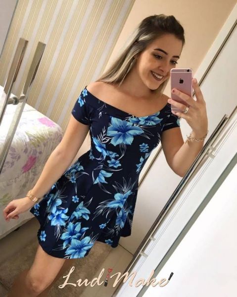 Vestido - Florido Mais Queridinho - Azul