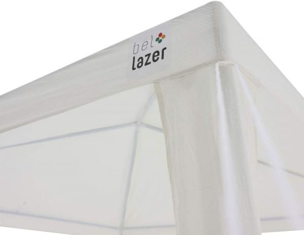tenda gazebo 3x3m. polietileno - branco -belfix