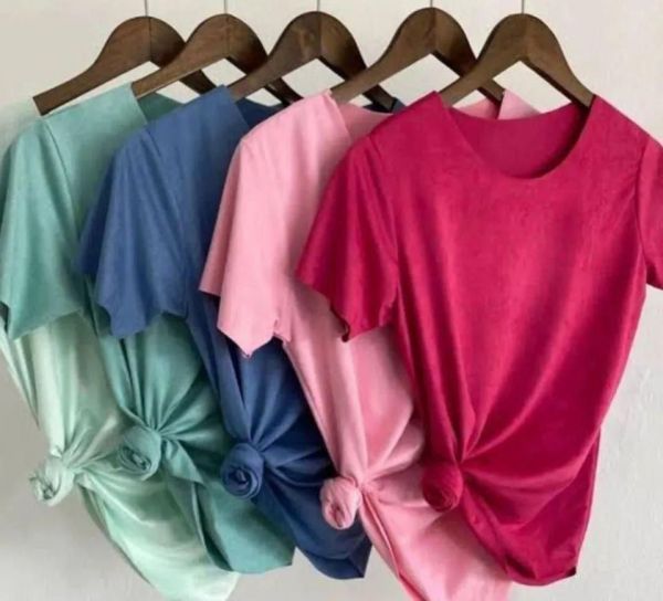 Blusa em suede