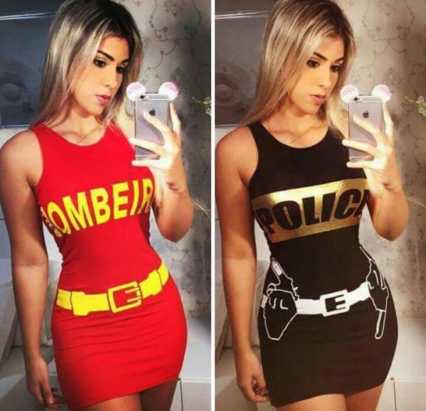 Vestido model #Bombeira