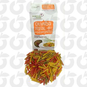 Penne Tricolor de Quinoa e Amaranto 300 Gramas Reserva Mundi