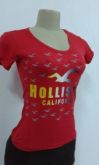 CAMISETA HOLLISTER C/ ELASTANO - FEMININA