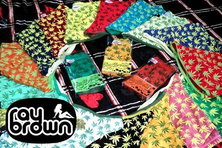 Calcinha  (Shorts)  Ray Brown  Estampa HEMP - Várias Cores