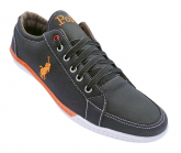 Sapatênis Polo Ralph Lauren Preto e Laranja