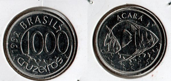 V427 - 1.000 Cruzeiros 1992 -  Acará (tiragem 30 milhoes)