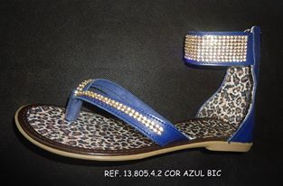 Ref: 13 805 4 - Gladiadora rasteirinha com detalhes