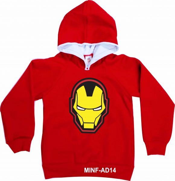 CONJUNTO MOLETOM INFANTIL HOMEM DE FERRO COD.:13 (8 AO 12 ANOS)