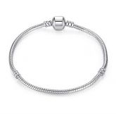 Pulseira Estilo Pandora Folheada a prata