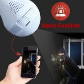 1080 P Lâmpada de Luz Sem Fio Da Câmera IP HD 2MP Mini Lâmpada wi-fi P2P Câmera Wi-FI FishEye Panorâ