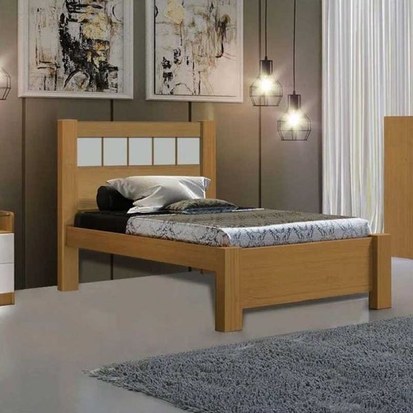 Cama Solteiro Primicia Plus Cinamomo.Off White Primicia