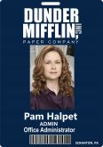 The Office Crachá Dunder Mifflin Pam Halpert