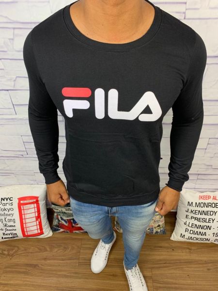 Blusa de Frio Fila - Moletinho Preto      Marca: Fila     REF. FG84