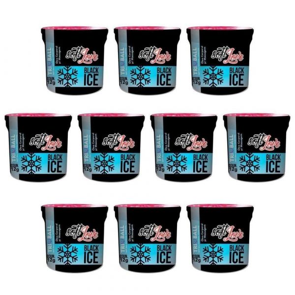 BOLINHA SOFT BALL TRIBALL BLACK ICE 12GR - 3 UNIDADES SOFT LOVE