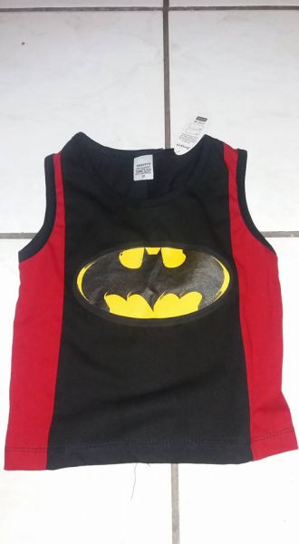 Camiseta Nova P para criança de 1 a 2 anos Batman
