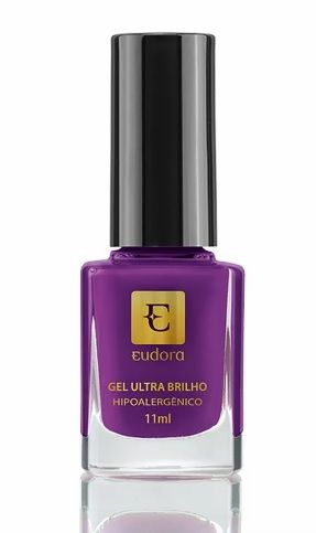 Esmalte Gel Ultra Brilho Hipoalergênico Violeta Magnífico