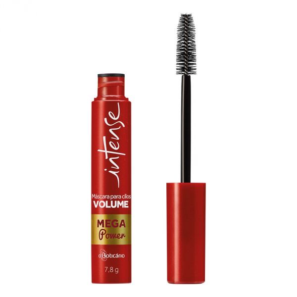 Máscara para Cílios Volume Mega Power preta Intense O Boticário