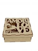 CÓD-DN08 CAIXA 15X15X6  AMOR LOVE TE AMO