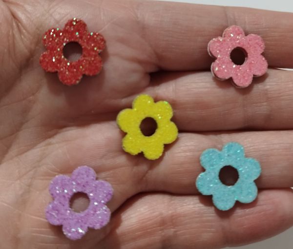 Flor Neon Colorida (120 Adesivos)