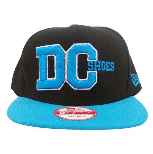 BONÉ ABA RETA DC SHOES PRETO E AZUL
