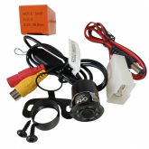 Câmera 2 em 1 Ré ou Frontal 12V Linha Fixa Removível Visão Noturna B512 Conector Faston Orbe CD5384