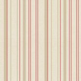 Papel de Parede Bambino's Bobinex (Nacional) - Listras (Tons de Bege/ Vermelho Apagado) 3314