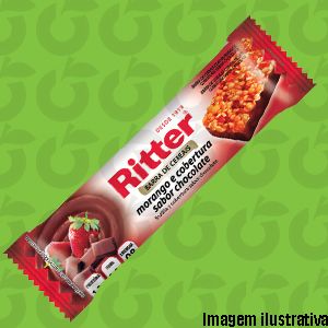 Barra de Cereais Morango com Chocolate 25 Gramas Ritter Cx 24
