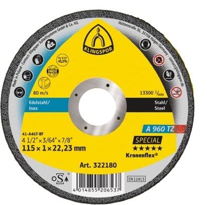 Disco de Corte Klingspor A960TZ 4.1/2 x 1,0mm