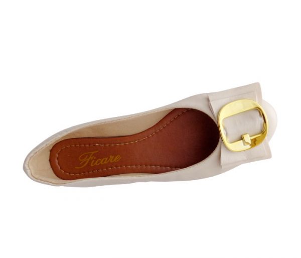 Sapatilha Feminina Ficare Creme (Original)