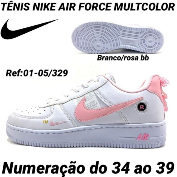 NIKE AIR FORCE MULTICOLOR FEMININO