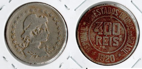 V110-1 - 400 Réis 1920 - Tiragem 1.521.000