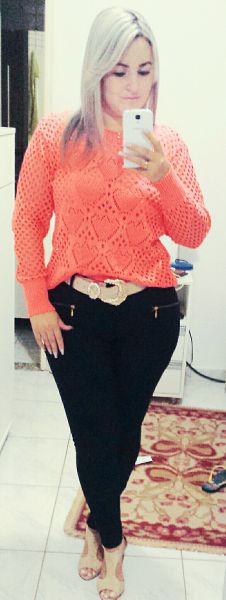 Tricot Rosa Fluorescente