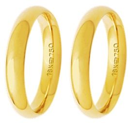 C775R-39R - Aparadores com brilhantes e alianças de ouro 18k