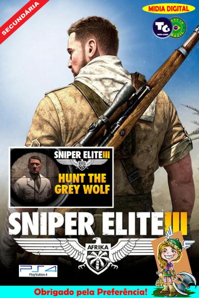 Sniper Elite III + DLC Caçada ao Lobo Cinzento - Secundária