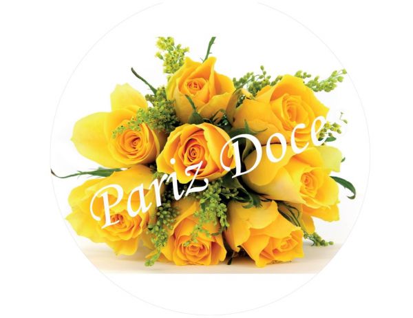 Papel Arroz Flores Redondo 012 1un