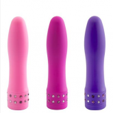 VIBRADOR DIAMOND TOQUE AVELUDADO 10 X 2,2CM SENSUAL LOVE