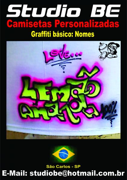Camisetas em Aerografia e Graffiti