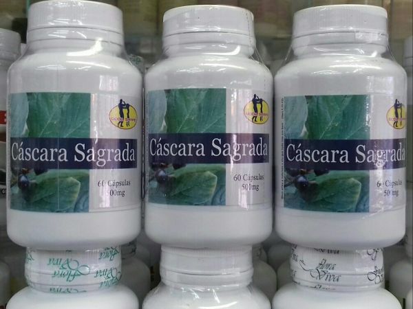 cascara sagrada 500mg kit 03 frascos c/60 capsulas